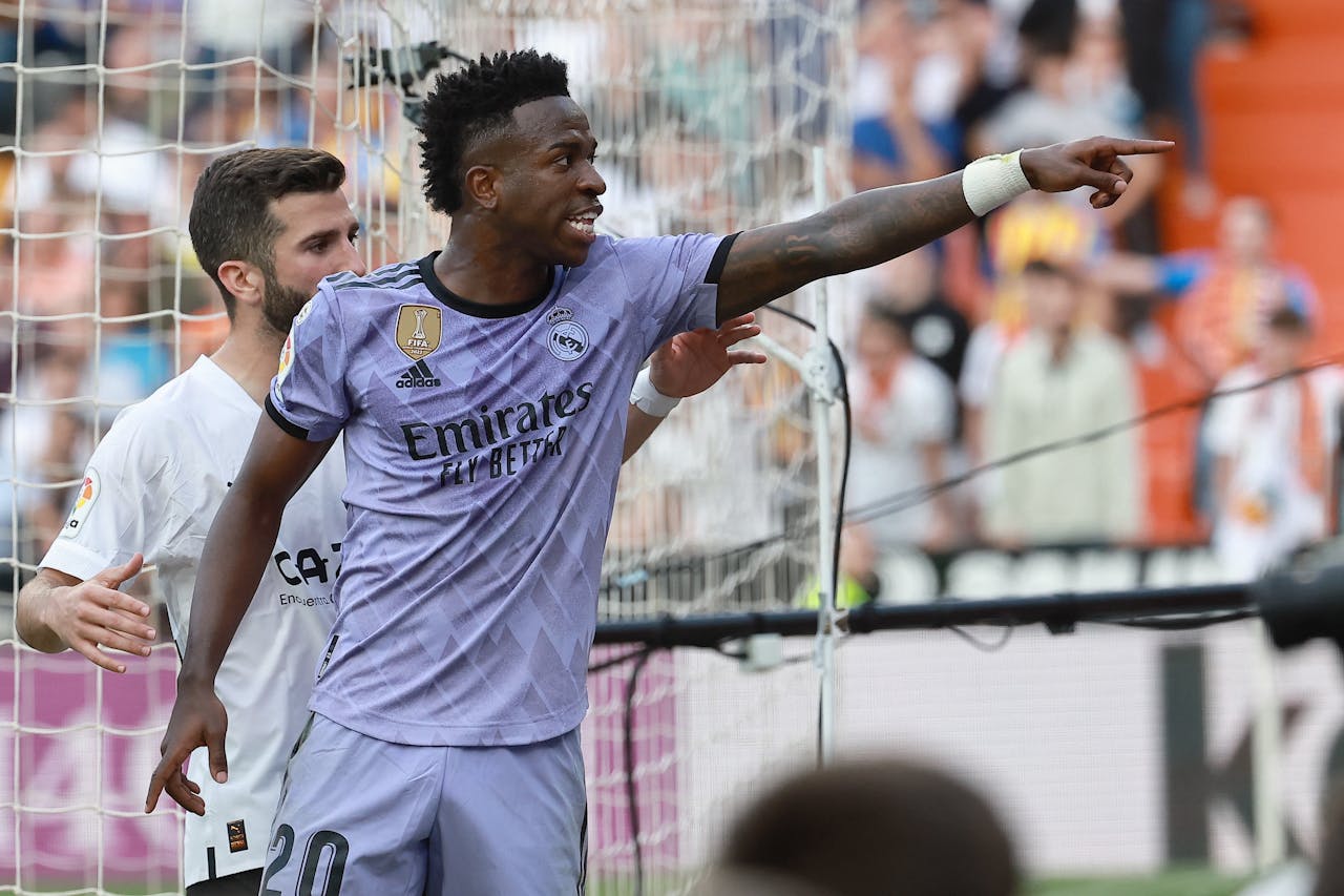 De Braziliaanse Real Madrid-speler Vinícius Júnior.