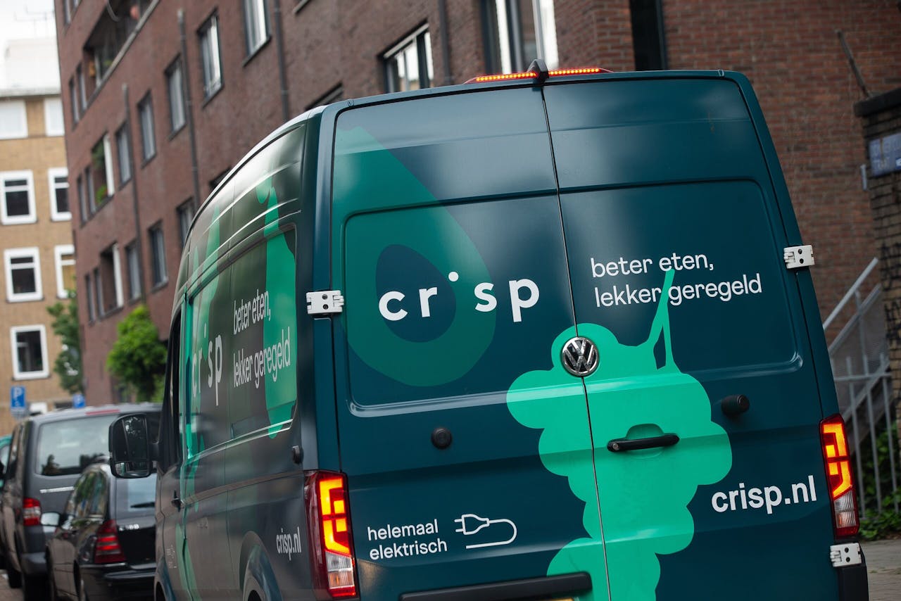 Busje van Crisp in Amsterdam