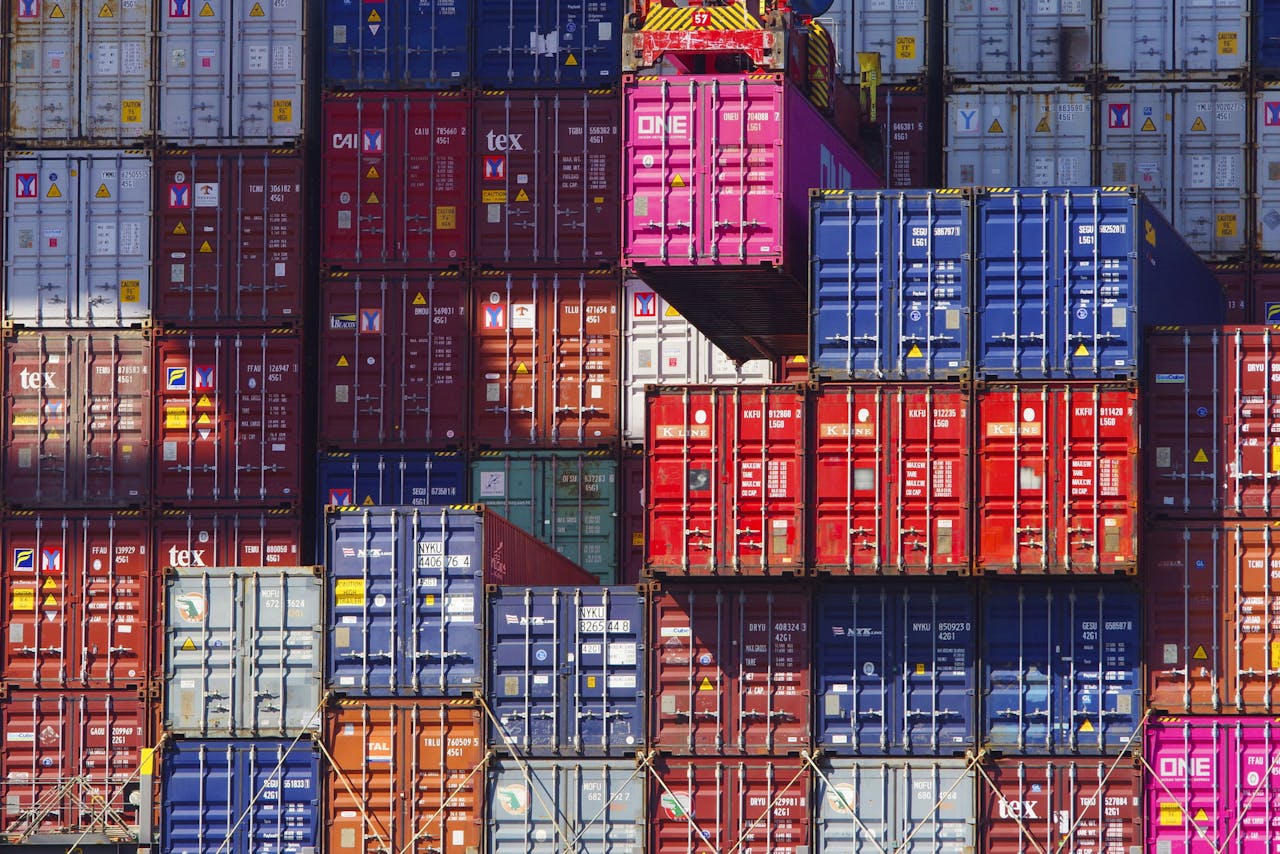 Een containeroverslag in de haven van Hamburg. Sinds 2001 is de Duitse export naar China vervijfvoudigd tot iets minder dan €100 mrd per jaar.