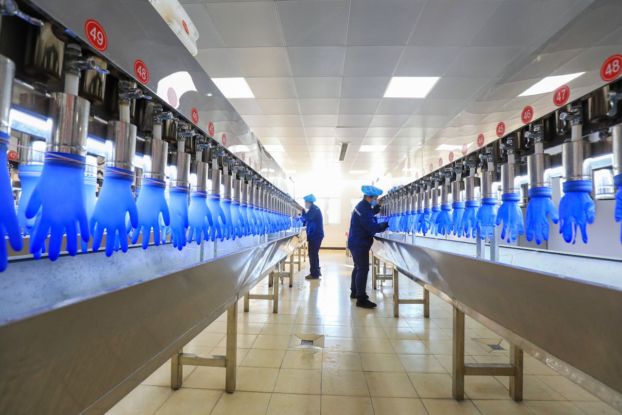 Een fabriek voor medische producten in Tangshan, China