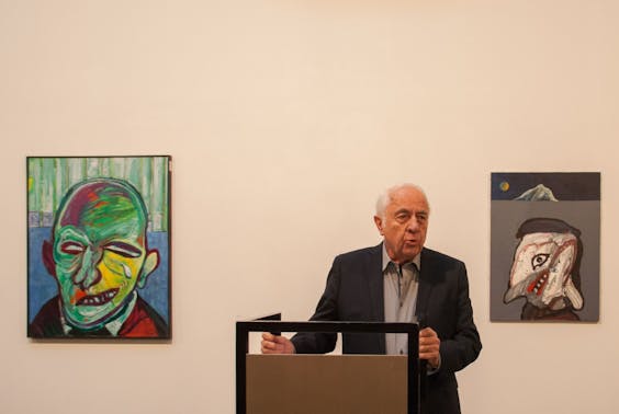 Opening van de Lucebert-tentoonstelling eerder dit jaar door Wim Hazeu.