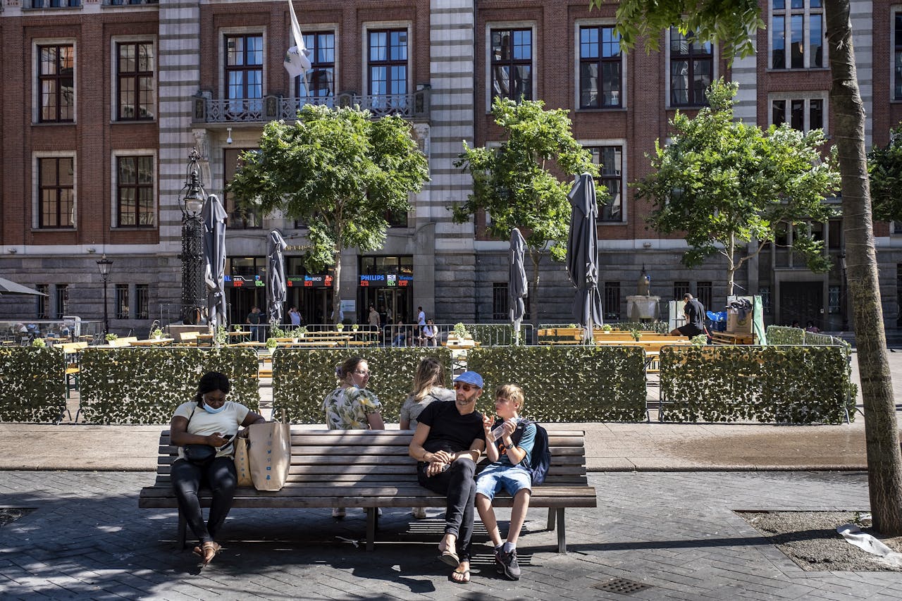 Het Beursplein in Amsterdam.