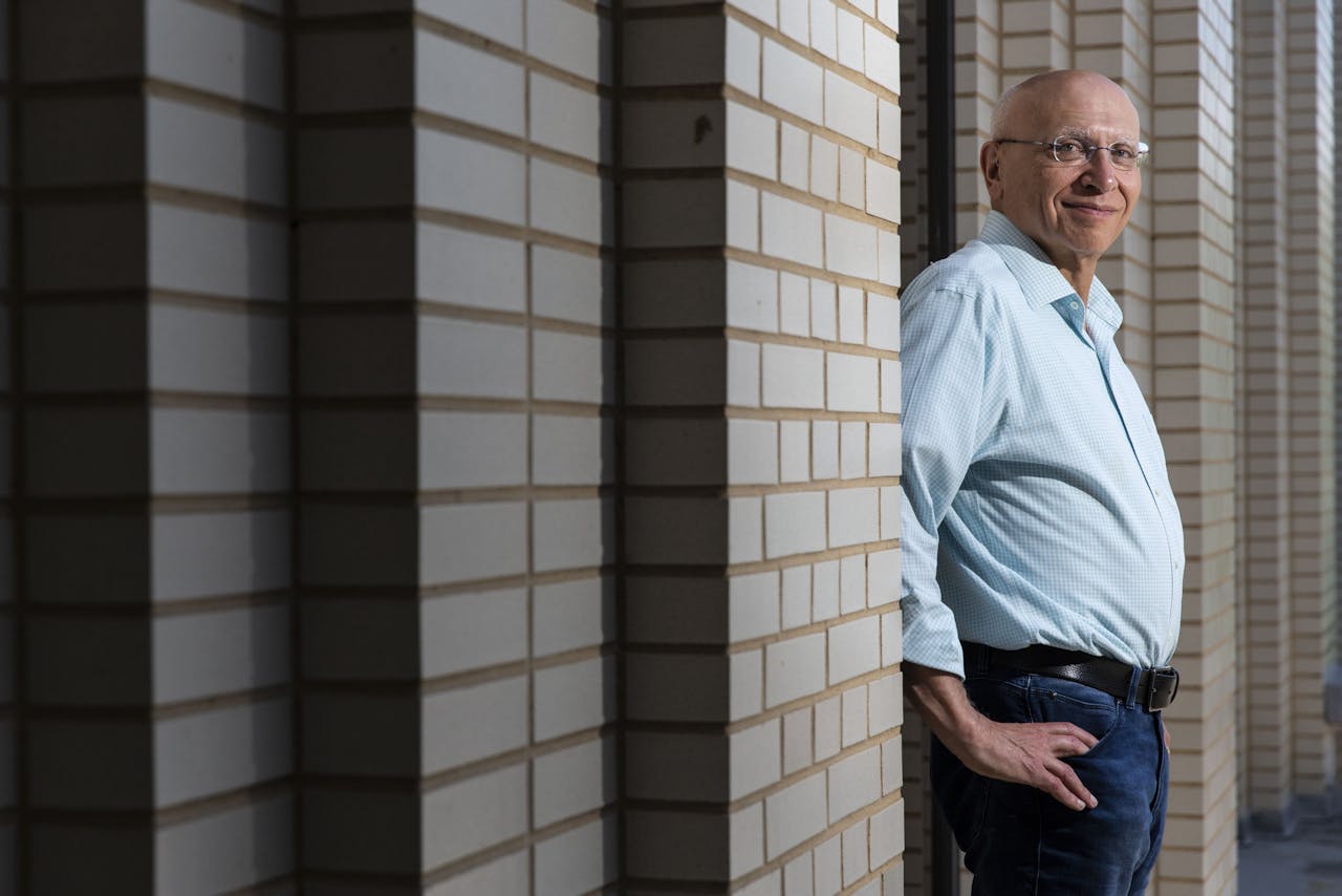 Professor David Luban of Georgetown Law School poses for a portrait in Washington ,DC, on May 23 2018.