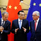 Peking en Brussel ondanks zalvende woorden recht tegenover elkaar
