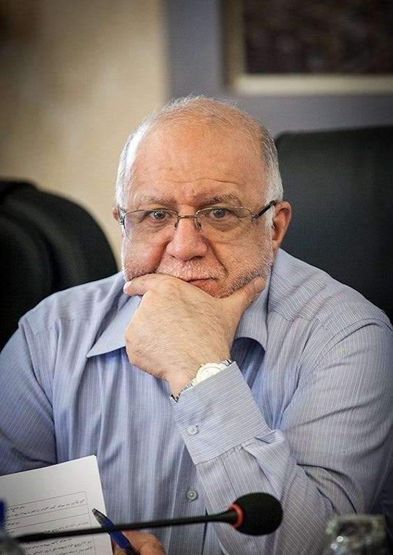 De Iraanse olieminister Bijan Namdar Zanganeh.