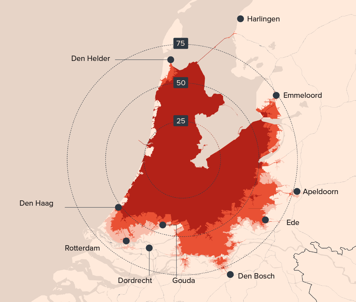 Grote steden en de plussen en minnen van hun bereikbaarheid