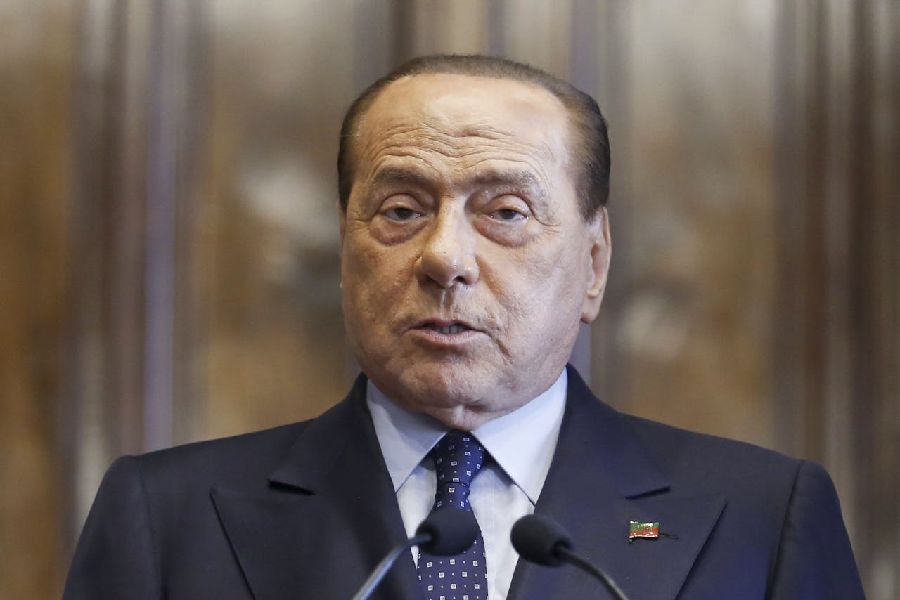 Tycoon Silvio Berlusconi in Rome.