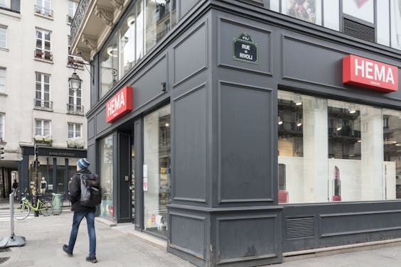 De Hema aan de Rue de Rivoli in Parijs. Eigenaar Marcel Boekhoorn wil haast maken met de buitenlandse expansie.