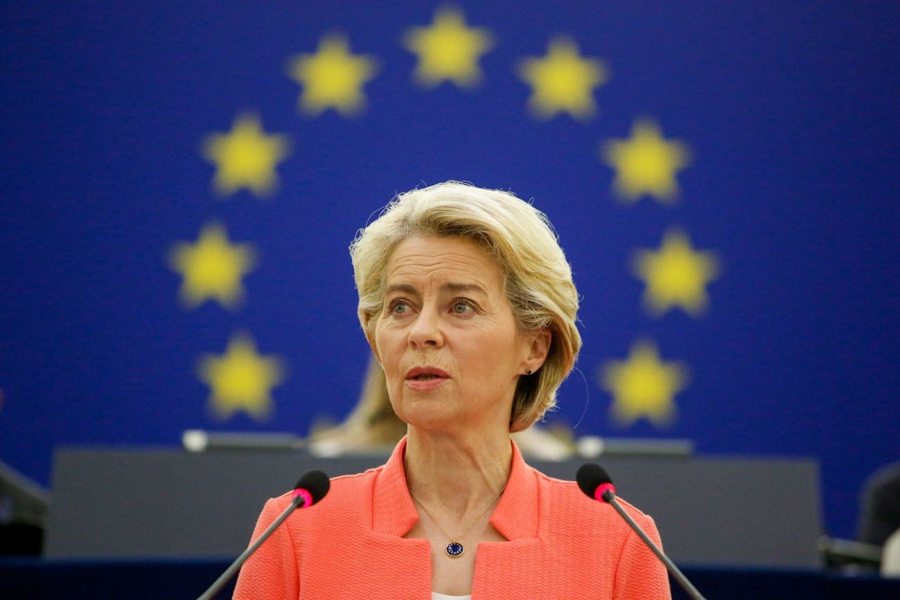 Voorzitter Ursula von der Leyen van de Europese Commissie sprak woensdag in Straatsburg de jaarlijkse 'Staat van de Unie' uit, de zogenaamde troonrede van Brussel.