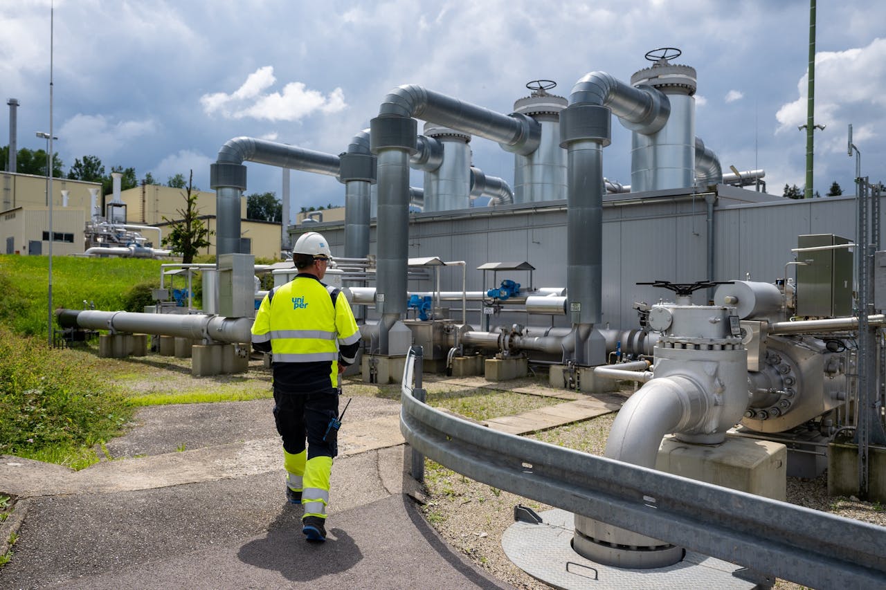 Een van de grootste aardgasbergingen van Uniper in Duitsland in Bierwang, met een opslagvolume van 0,8 miljard m³.