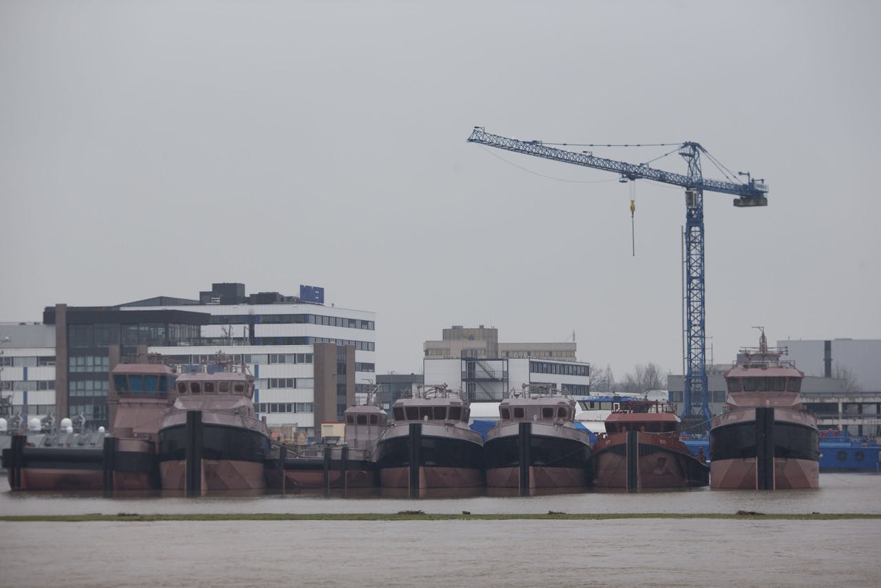 Scheepswerf van Damen in Gorinchem