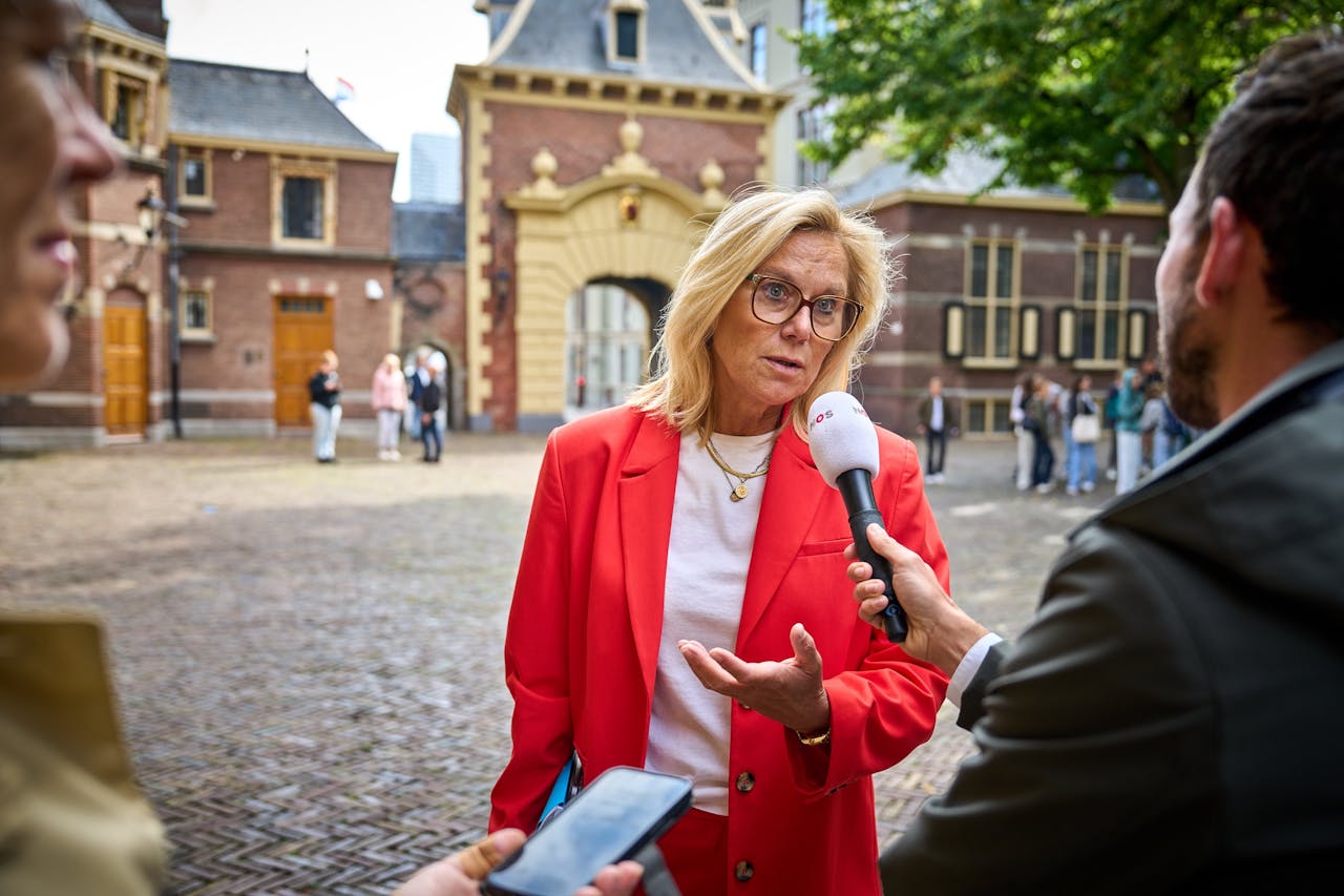 Demissionair minister Sigrid Kaag van Financiën, woensdag op het Binnenhof.