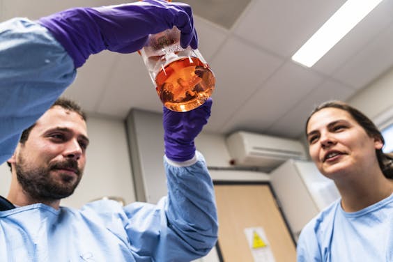 De afdeling medical imaging op het Brain Center Rudolf Magnus, UMC Utrecht. Onderzoekers werken daar met organoids (3D hersenweefsel verkregen uit menselijke stamcellen).