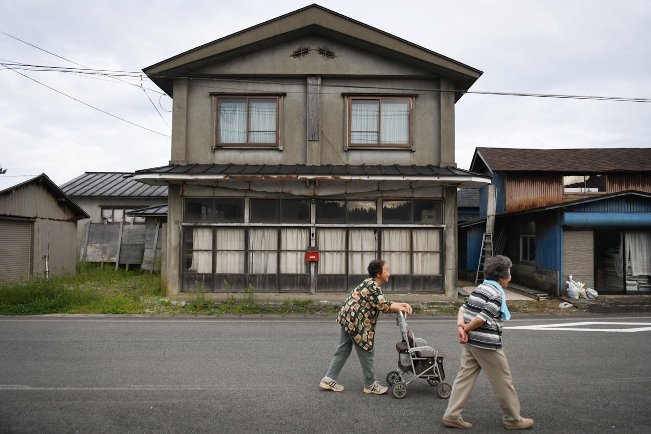 Er in een 'Japan A', waar de jeugd, de technologie en de welvaart zitten, maar er is ook een 'Japan B', zoals hier in het dorp Gojome, ten noorden van Akita.